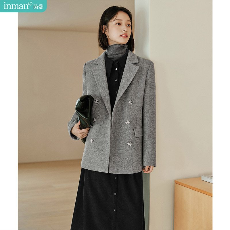 Tailored Coat Wool - Inman interior acolchoado lã mistura casaco