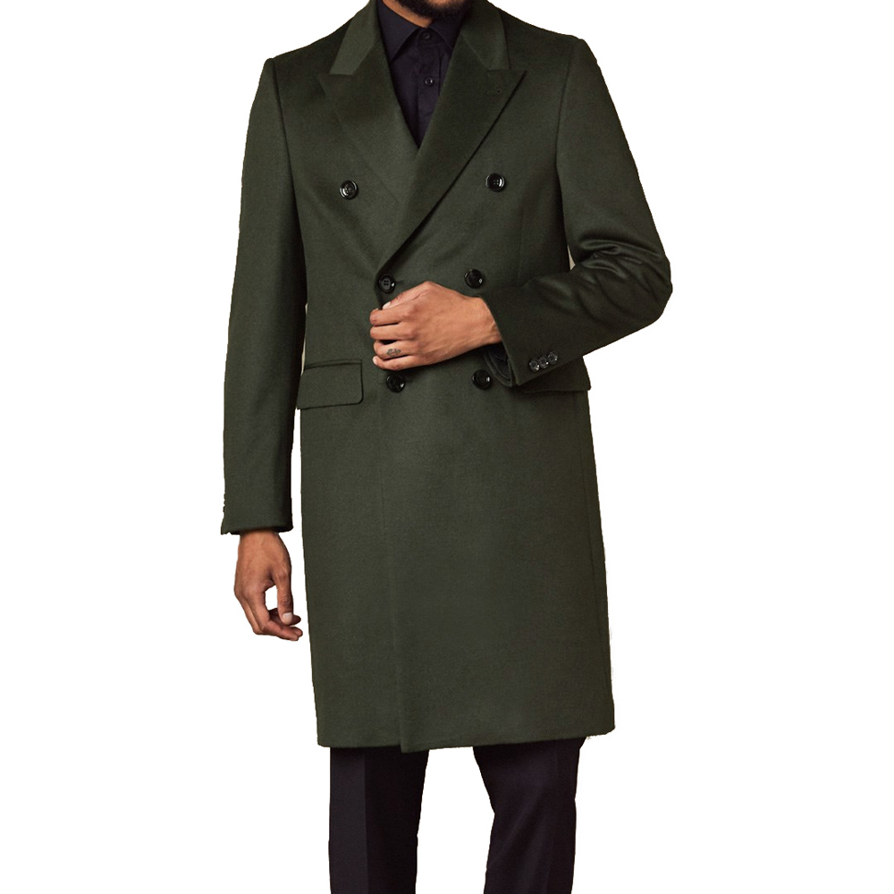 Tailored Coat Wool - Luxo 100% lã casaco longo para