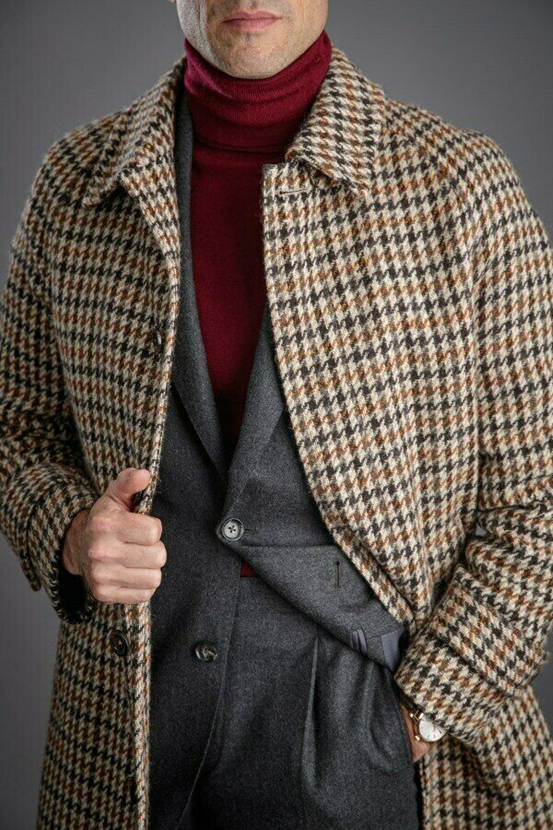 Casaco longo de lã masculino,  - Tailored Coat Wool avaliação e preço