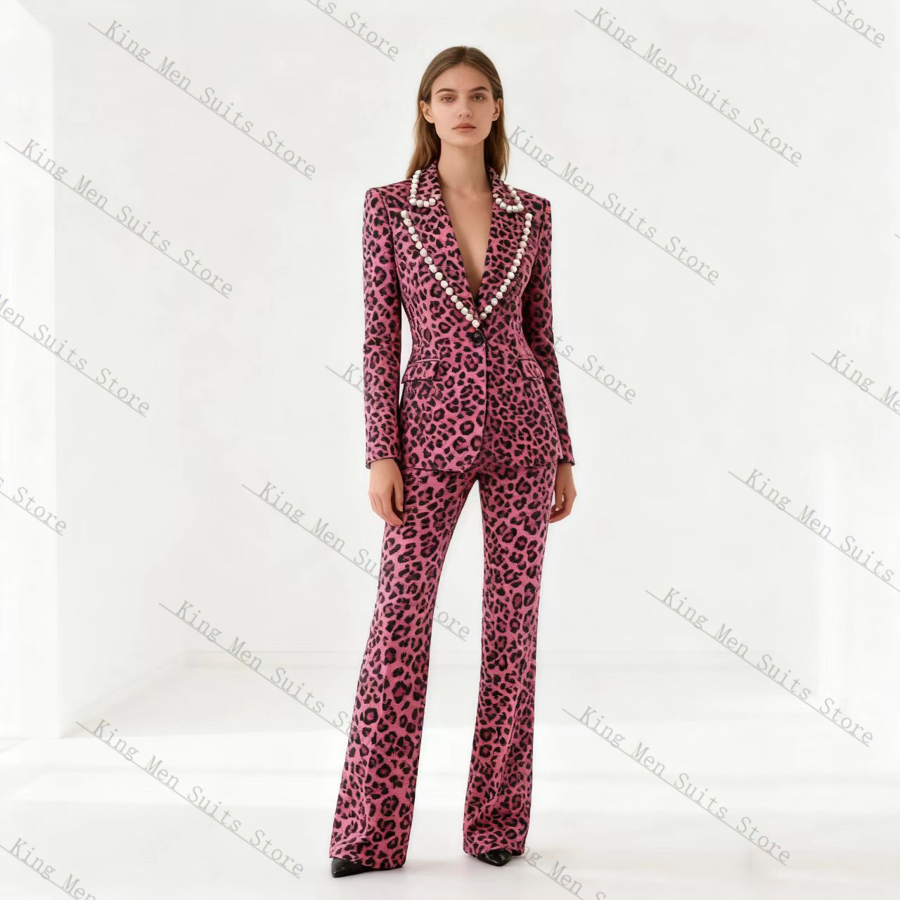 Conjunto de calças femininas c - Women Luxury Formal Wear avaliação e preço