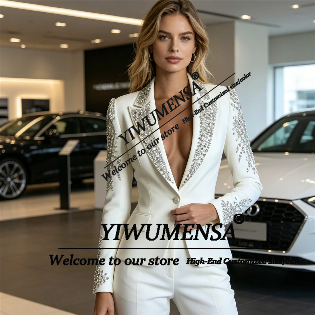 Conjuntos de Luxo Femininos de - Women'S Formal Wear Pants Suit avaliação e preço