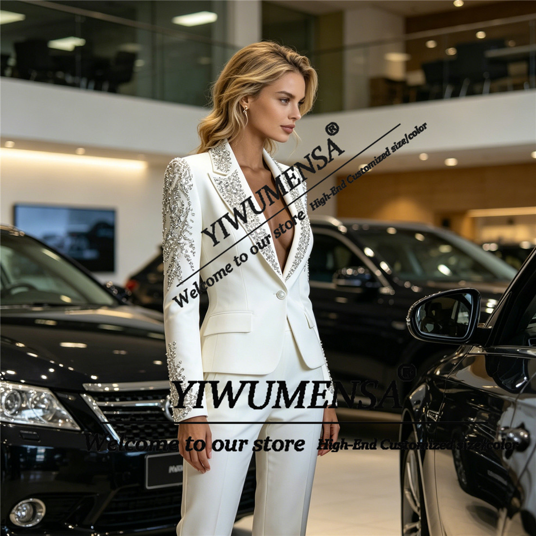 Conjuntos de Luxo Femininos de - Women'S Formal Wear Pants Suit avaliação e preço