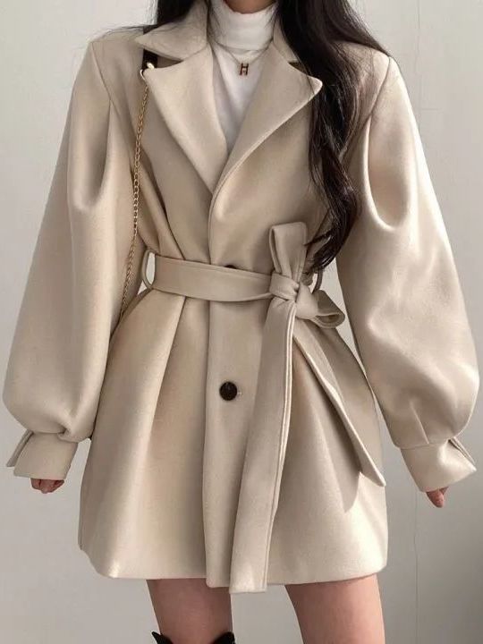 Casaco Feminino de Lã Estilo C - Tailored Coat Wool avaliação e preço