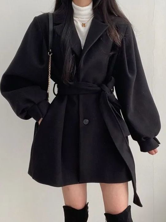 Casaco Feminino de Lã Estilo C - Tailored Coat Wool avaliação e preço