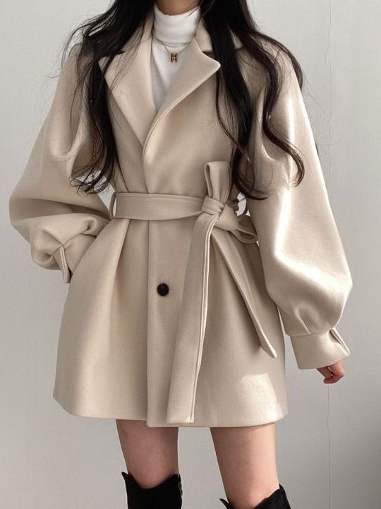 Casaco Feminino de Lã Estilo C - Tailored Coat Wool avaliação e preço
