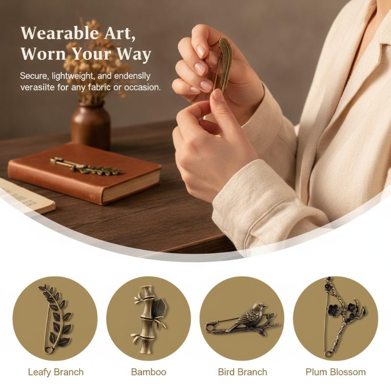 Broche Retrô Durável de Liga,  - Women'S Formal Wear Cardigan avaliação e preço