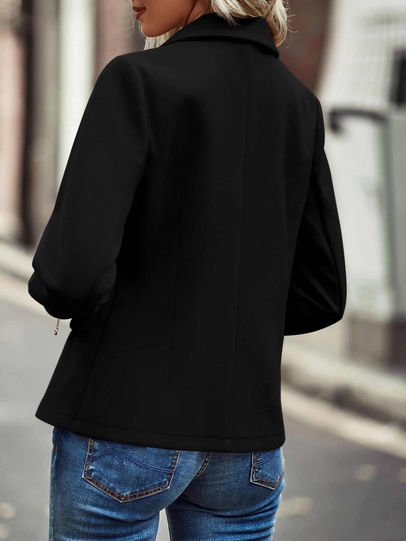 Novo Blazer Feminino Curto de  - Tailored Coat Wool avaliação e preço