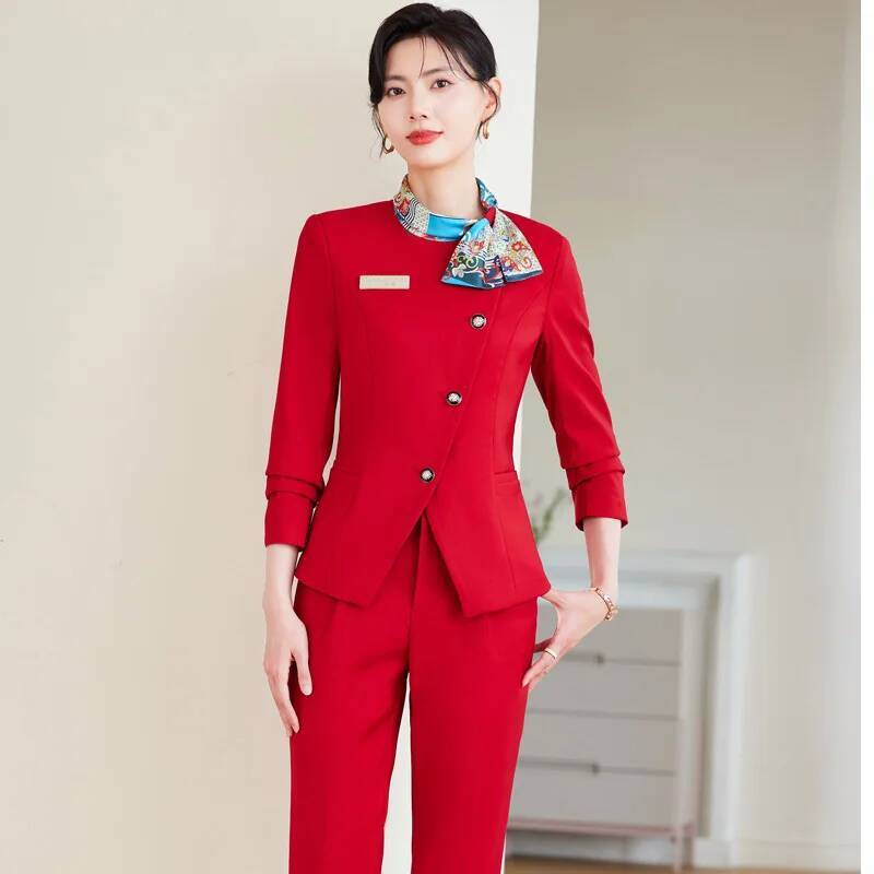 Plus size formal elegante esti - Women'S Formal Wear Pants Suit avaliação e preço
