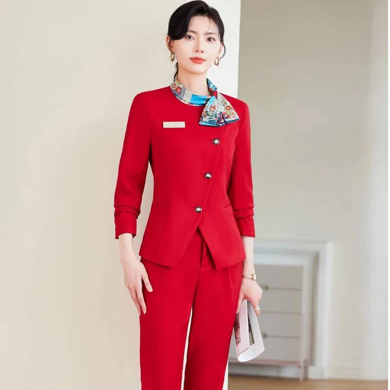 Plus size formal elegante esti - Women'S Formal Wear Pants Suit avaliação e preço