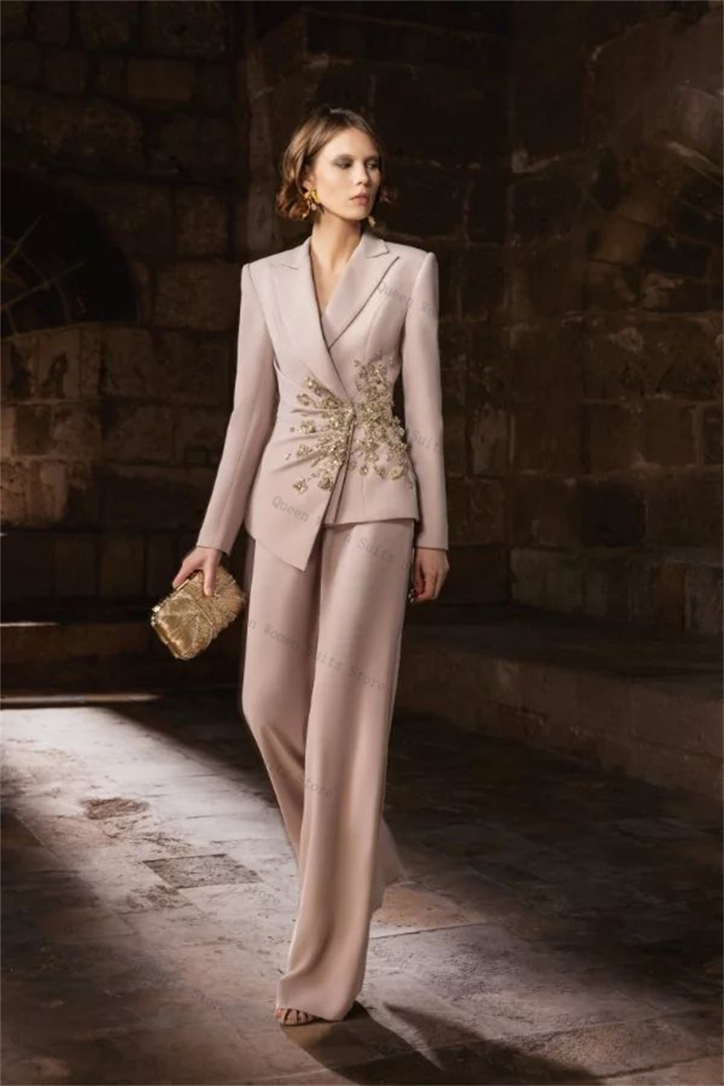 Rosa feminino terno conjunto 2 - Women Luxury Formal Wear avaliação e preço