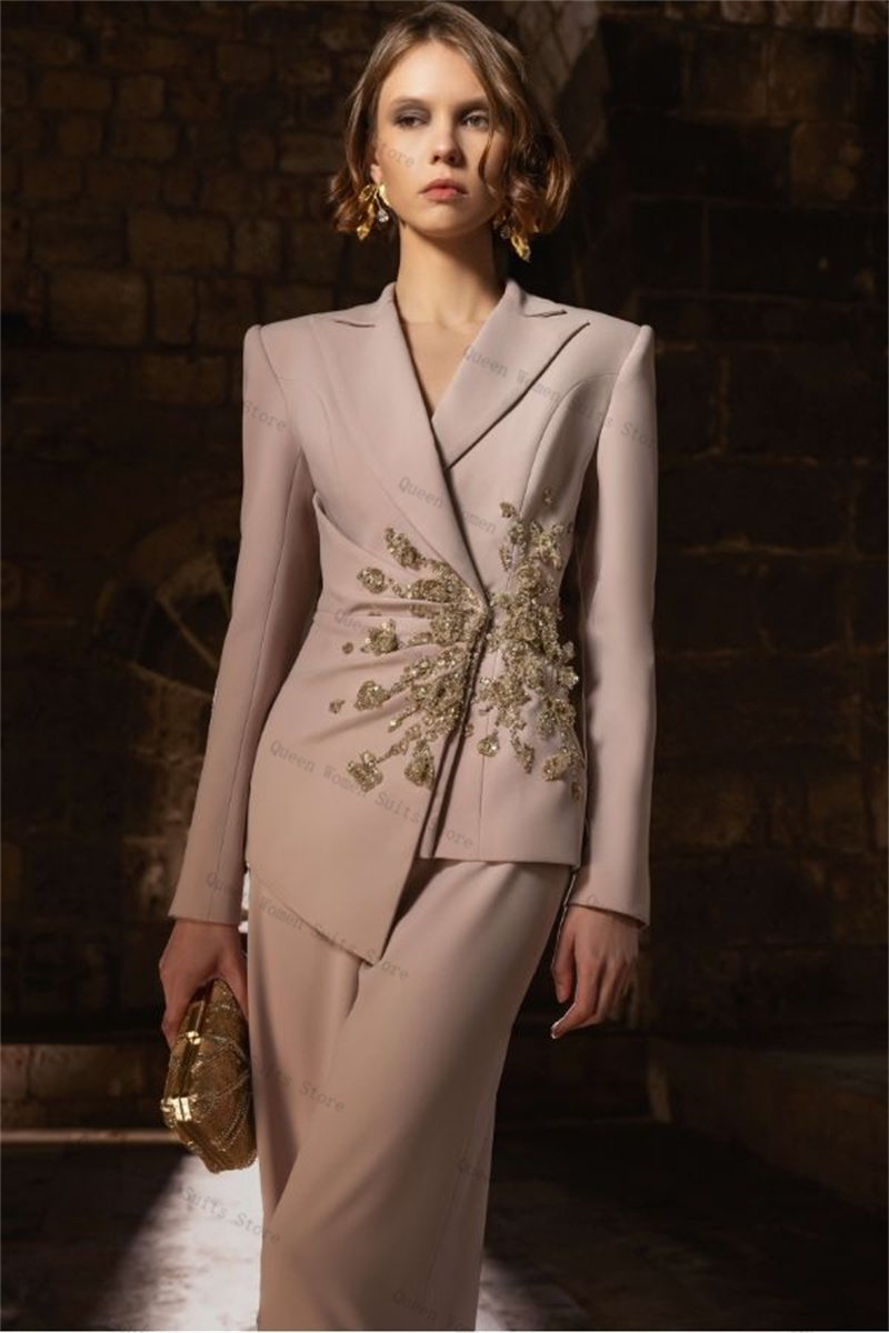 Rosa feminino terno conjunto 2 - Women Luxury Formal Wear avaliação e preço