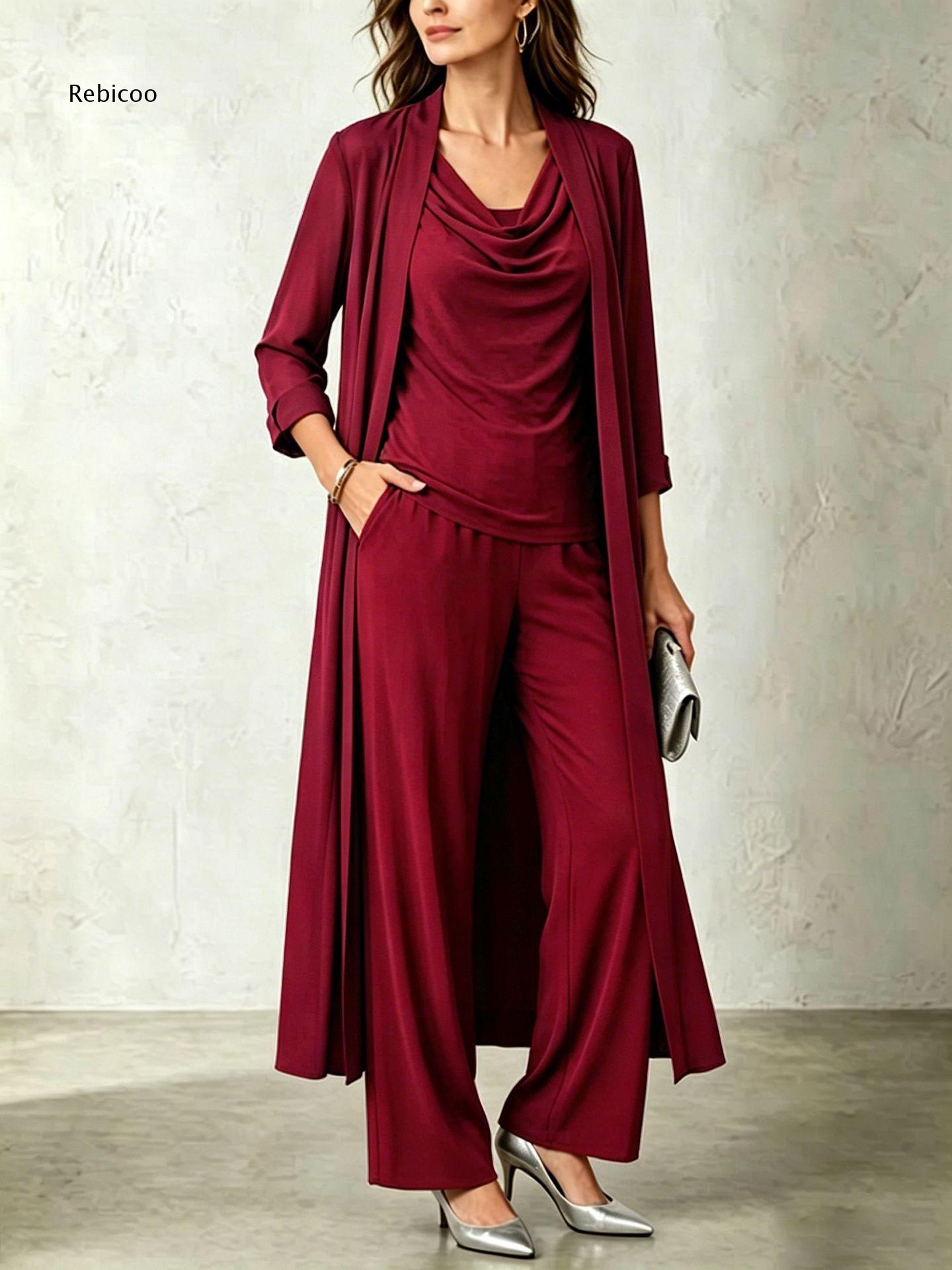 Conjunto de três peças para mu - Women'S Formal Wear Cardigan avaliação e preço