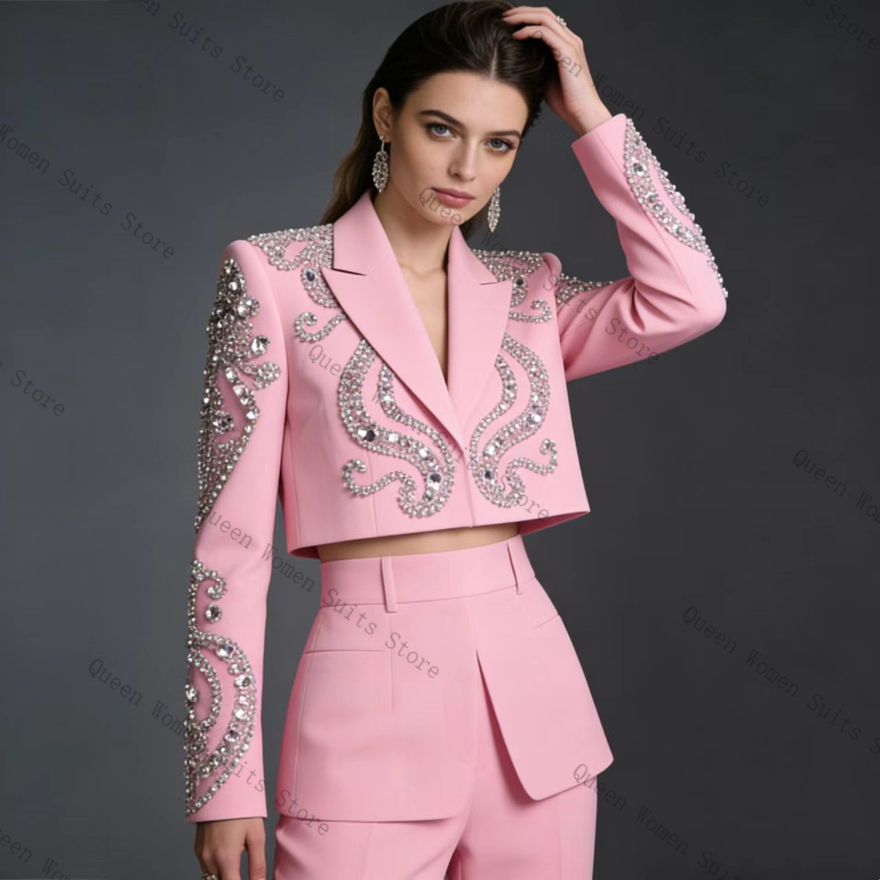 Conjunto de Terno Feminino Ros - Women Luxury Formal Wear avaliação e preço