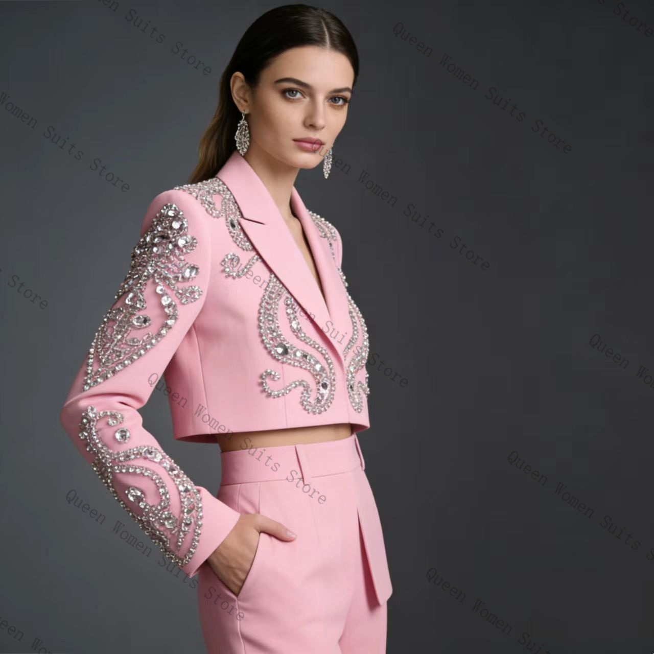 Conjunto de Terno Feminino Ros - Women Luxury Formal Wear avaliação e preço