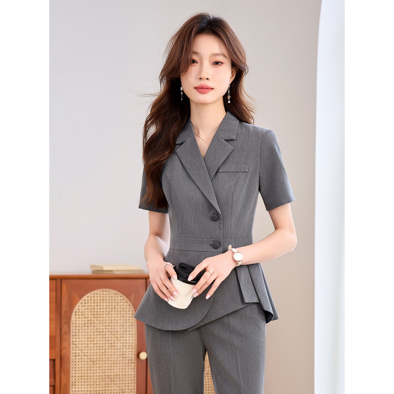 Novo Terno Feminino Azul Marin - Women'S Formal Wear Pants Suit avaliação e preço